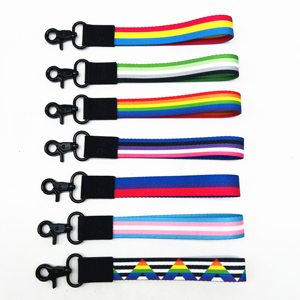 BSBH LGBTQ Rainbow Gay <span class=keywords><strong>Pride</strong></span> Poliéster Logo Personalizado Profesor Muñequera Cordón Llavero Cordón Personalizado - Product Image 3