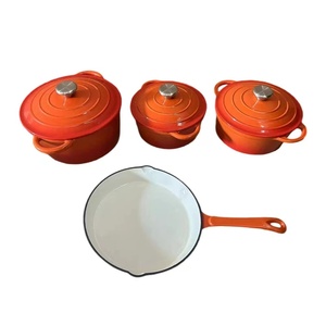 Set di Pentole da <span class=keywords><strong>Cucina</strong></span> <span class=keywords><strong>in</strong></span> <span class=keywords><strong>Ghisa</strong></span> Blu Cielo 4 Pezzi Personalizzato di Alta Qualità Antiaderente - Product Image 2