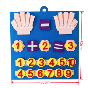 Venta al por mayor <span class=keywords><strong>de</strong></span> juguetes <span class=keywords><strong>de</strong></span> Aprendizaje Temprano fieltro matemáticas juguete fieltro dedo juguete conjunto para niños - Product Image 5