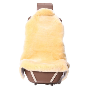 Fundas de Asiento de <span class=keywords><strong>Coche</strong></span> de Piel de Oveja Auténtica al por Mayor, Tapicería de Automóvil de Piel, Tamaño Estándar - Product Image 5