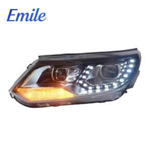 Gruppo Fari a LED Completo per Volkswagen <span class=keywords><strong>Tiguan</strong></span> 13-16, Modifica a Forma di Goccia con Indicatore di Direzione, Compatibile con il Modello - Product Image 3