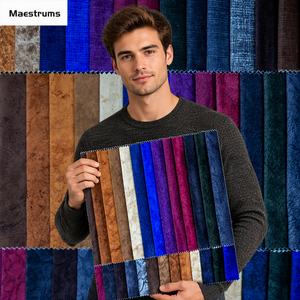 Tissu d'ameublement <span class=keywords><strong>en</strong></span> velours hollandais 100 % polyester de qualité supérieure, tricoté, teint, imperméable, pour housses de canapé et rideaux élégants - Product Image 5