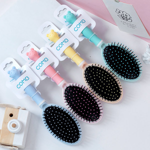 <span class=keywords><strong>Pettine</strong></span> Ovale con Supporto, <span class=keywords><strong>Pettine</strong></span> con Cuscinetto d'Aria, Manico in Plastica, <span class=keywords><strong>Pettine</strong></span> Massaggiante - Product Image 1