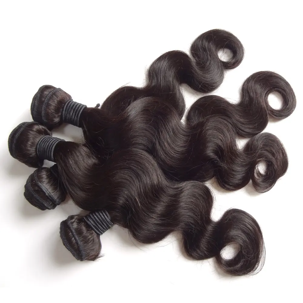 Lager 10 "-40" Schiff in 24 Stunden natürliche Farb bündel Fabrik preis 100% brasilia nische Jungfrau Remy Human Body Wave Haar verlängerungen