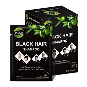 OCCA Salon Styling Products Organic Herbal Non Allergic Grey White Fast Hair Colored Cream Darkening Black Hair Dye Shampoo