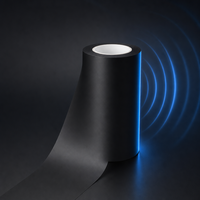 Film BOPET Noir Mat 36μm (B403D) - Film Mat Sans Halogène Certifié SGS RoHS pour Diaphragmes de Haut-Parleurs et Pièces Acoustiques