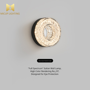 Lampe <span class=keywords><strong>murale</strong></span> LED ronde en résine de style nordique minimaliste, pour couloir, chevet, fond mural, décoration artistique post-moderne créative - Product Image 4