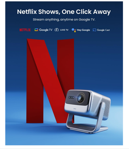 โปรเจคเตอร์อัจฉริยะ JMGO N1S 4K UHD Google TV รองรับ Blu-Ray 3D เทคโนโลยีเลเซอร์สามสี DLP ความสว่าง 2450 ISO Lumens พกพาสะดวก ลำโพงในตัว (สินค้า EU) - Product Image 2