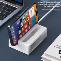 Convertisseur USB J13 - Station d'accueil multi-ports Type-C avec câble, amplificateur audio, support multifonction et charge rapide pour lit