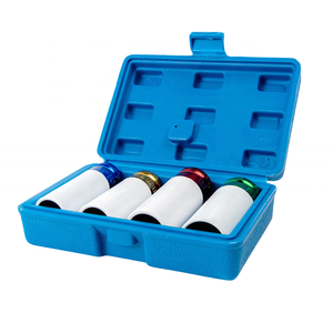 8 pièces 1/2 pouces douille d'impact pour mécanique desserrer les écrous <span class=keywords><strong>de</strong></span> roue métrique douille d'impact ensemble d'outils - Product Image 4