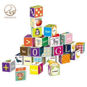 Fourniture d'usine puzzle cognitif cube d'apprentissage jouet bloc de construction Puzzle bloc de construction jouet cadeau pour les enfants - Product Image 1