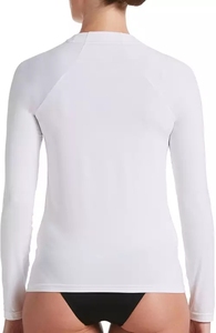 Logo de impresión de pantalla personalizada para mujeres y niñas, ropa de manga larga ajustada, protección UV UPF50 +, protector de camiseta de natación - Product Image 2