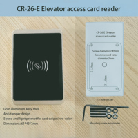 Lector de Tarjetas de Control de Acceso Cardweb 13.56MHz con Carcasa de Aleación de Aluminio, Anti-Copia, W26/W34 ISO 14443A, Compatible con Android/iOS