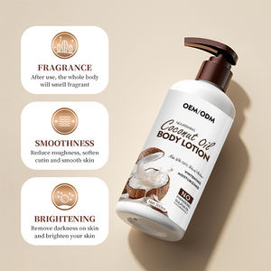 Lotion Tubuh Pemutih Kulit Alami Pelembap Bernutrisi Pencerah Kulit Virgin Label Pribadi Krim Minyak Kelapa - Product Image 3