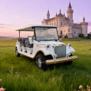 High Quality Electric Vintage Classic Car 6 Seats Retro Sightseeing Car CE Certified <b>72V</b> <b>Battery</b> for Tourist & Commercial Use - Product Image 6