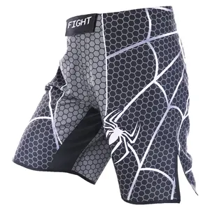 Design personalizado sublimação mma luta curta, vechten mma shorts, lycra mma shorts