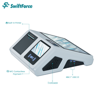 Sistema POS Todo en Uno, Terminal POS con Pantalla Táctil Android, Impresora, Escáner, Pago NFC, Pantalla para Clientes, Fabricante OEM ODM