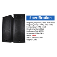 Haut-parleur passif large bande L125, 15 pouces, 700W, haut-parleur professionnel pour concert, salle de karaoké, système audio