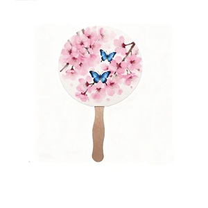 Hot Selling Custom Printed Plastic Crafts Hand Fan Publicitaire Customized logo Customized Advertising Seven Hand Fan