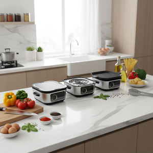 Nouvelle Friteuse à Air Rotative 2-en-1 6L <span class=keywords><strong>Four</strong></span> Électrique Sans Huile Freidora De Aire Contrôle Numérique Intelligent Écran Tactile Cuisinière Moderne - Product Image 5