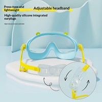 Nouvelles Lunettes de Natation 2026 pour Enfants, Motif Dessin Animé, Haute Définition, Anti-Buée et Étanche, Grande Monture