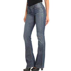 Jeans de Mezclilla Azul Lavado para Mujer, Corte Recto, Estilo Casual Vintage, Pantalones Clásicos para Uso Diario, Cómodos - Product Image 2