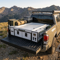Module de cuisine modulaire pour camping-car avec compartiment réfrigérateur, gestion de l'alimentation LCD et rangement