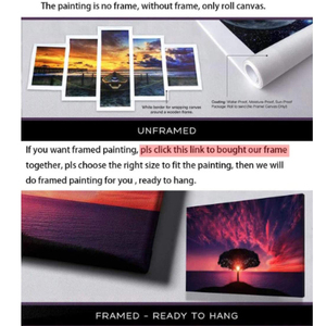 Su misura pittura animale tela da parete arte moderna 5 pezzi Set per la decorazione della casa per soggiorno o camera da letto - Product Image 2