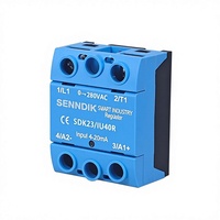 Senndik SDK23/IY40R IP20 Régulateur de puissance intelligent monophasé AC de type courant 4-20mA Relais à semi-conducteurs 0-480V