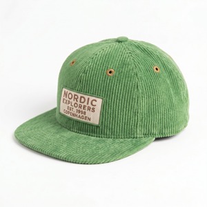 Casquettes Snapback Classiques Personnalisées avec Logo Brodé OEM, Casquettes à 6 Panneaux Vintage en Velours Côtelé Non Structurées Unisexe pour l'Extérieur - Product Image 3