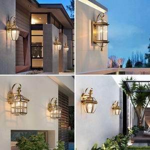 Applique murale solaire LED extérieure moderne 120W en cuivre décoratif pour la maison avec IP65 étanche pour jardin, cour et éclairage de rue - Product Image 5