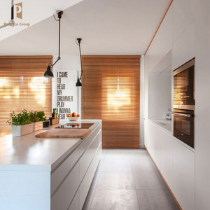 Armoires de cuisine modulaires modernes personnalisées, bois massif de haute qualité, écologiques, avec panier de tiroir et robinet - Product Image 2