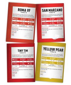 Assortiment de 16 <span class=keywords><strong>variétés</strong></span> de <span class=keywords><strong>tomates</strong></span> non-OGM : Tiny Tim, Cherry, Beefsteak, Roma, déterminées et indéterminées, pour fleurs artificielles - Product Image 5