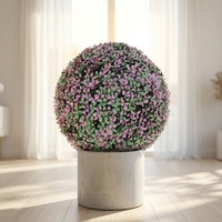 MZ185003D En Gros En Plastique Plante Vert Boule de Gazon Artificiel pour la Décoration De Mariage