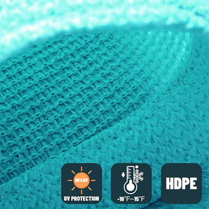 Voile d'<span class=keywords><strong>ombrage</strong></span> perforée en HDPE vert turquoise 2x3m <span class=keywords><strong>pour</strong></span> jardin, patio, terrasse, auvent et <span class=keywords><strong>pergola</strong></span> - Product Image 2