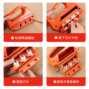 เครื่องไสไม้ 3 ใบมีด 1 กิโลวัตต์ สำหรับงานไม้ ตัดแต่ง และลบมุม - Product Image 5