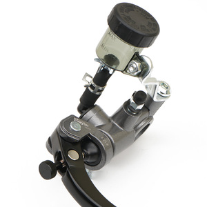 Pièces de moto : Maître-<span class=keywords><strong>cylindre</strong></span> de frein modifié en alliage d'aluminium, pompe à poussée directe avec interrupteur hydraulique et levier de frein à disque - Product Image 3
