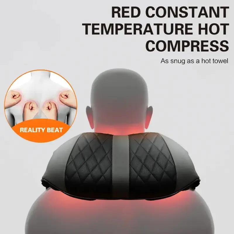 Produits les plus vendus 2024 masseur de cou et d'épaule rechargeable Massage du corps Shiatsu avec sac de transport