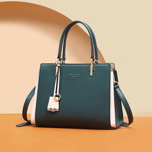 Sacs fourre-tout décontractés de luxe pour femmes en cuir véritable avec fermeture éclair, imperméables, grande capacité, doublure en polyester, modèle unique - Product Image 2