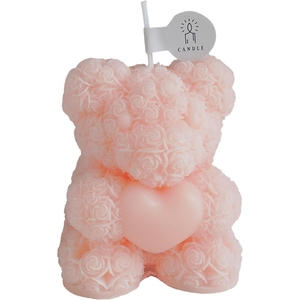 Sáng Tạo gấu nến cho ngày Valentine Cảm giác hình dạng sendings Rose Bear hương liệu nến với món quà Tanabata - Product Image 1