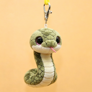 Custom <b>Cute</b> Blue Dragon Plush Keychain 3D Shape Cartoon Soft Toy Carabiner Attachment - Product Image 6
