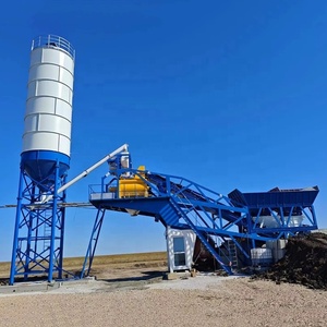 Produttore di fabbrica a secco piccolo impianto portatile Beton Mixer cementificio Mix di cemento 35 m3/H Mobile lotto di calcestruzzo impianto per la vendita - Product Image 3