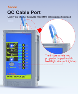 Инструменты для тестирования сетей 9Network от производителя: тестер сетевых кабелей i-POOK PK650A по выгодной цене - Product Image 5