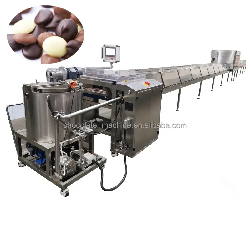 Máquina de depósito de gotas de chocolate, depósito rotativo de chips de chocolate