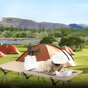 Lit de camp ultra confortable-pliable et léger pour un lit de camping de relaxation ultime