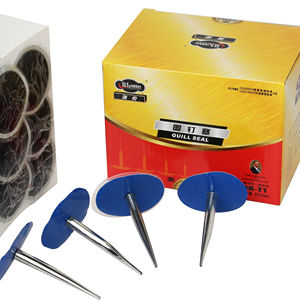 Bouchon en caoutchouc <span class=keywords><strong>Tubeless</strong></span> enveloppé 8 mm <span class=keywords><strong>champignon</strong></span> réparation de <span class=keywords><strong>pneu</strong></span> bouchons de patch pour les pneus à plis diagonaux et radiaux - Product Image 1