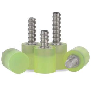 Servicio personalizado de fabricación de moldes para tornillos recubiertos de PU de acero inoxidable 304 Pernos de amortiguación antivibración Tamaño de la cabeza de goma Color - Product Image 2