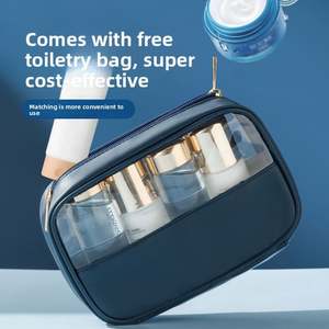 Luxury Travel <b>Cosmetics</b> Pouch <b>Cases</b> Double Layer PU Leather Storage <b>Bag</b> Portable Makeup Pouch <b>Bag</b> with PVC Window - Product Image 4