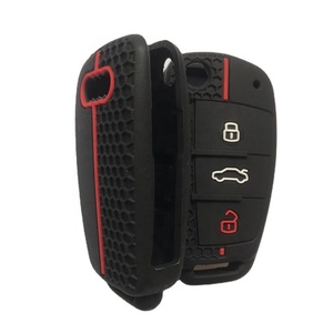 Fournisseurs chinois pour <span class=keywords><strong>Audi</strong></span> A4 Fob portefeuille avec Logo de marque de voiture promotionnel Oem bas prix étui de couverture de clé de voiture en Silicone - Product Image 2