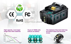 마키타 배터리 교체 마키타 공구 전원 배터리 BL1860 BL1850 마키타 18V 6.0Ah 5.0AH 리튬 이온